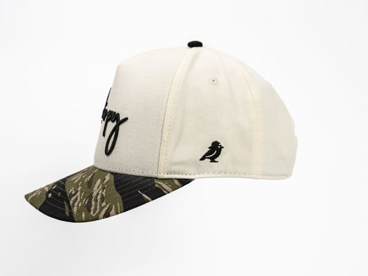 "Chirpy" Script Cream/Camo