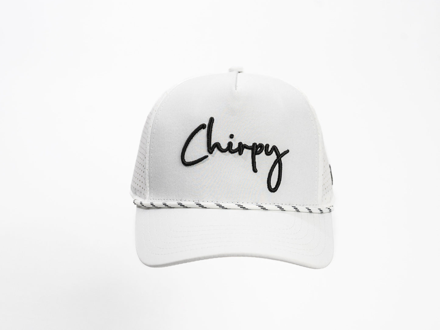 "Chirpy" Script Sports Performance White